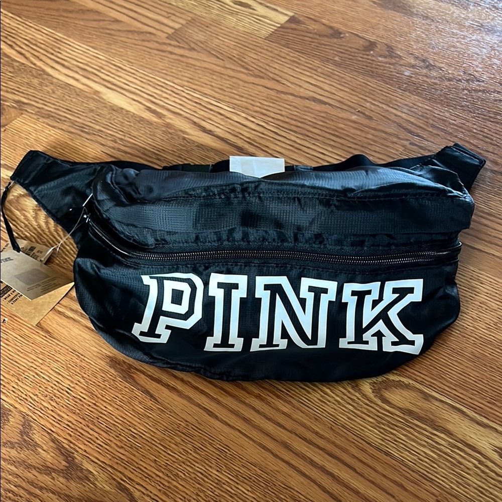 PINK Victoria's Secret Black Convertible Fanny Pack